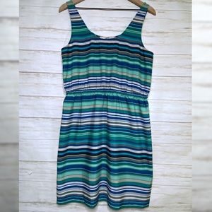 Loft Dress - Striped Sleeveless Empire Waist
